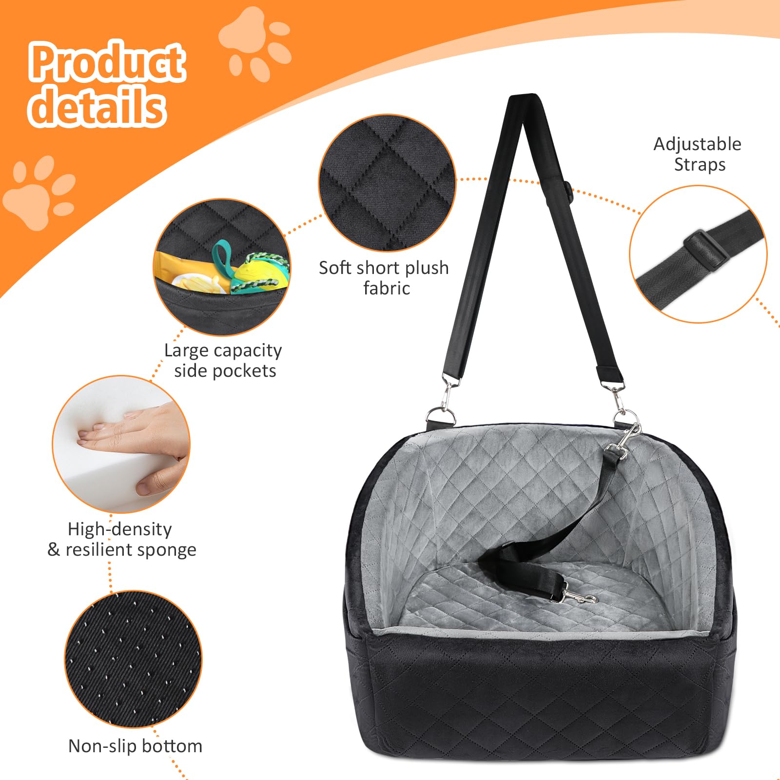 NEEZUKAR padded soft plush fabric—great comfort for small pets