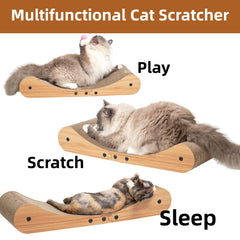 Nekosan cat scratcher bed durable cardboard resists sharp claws