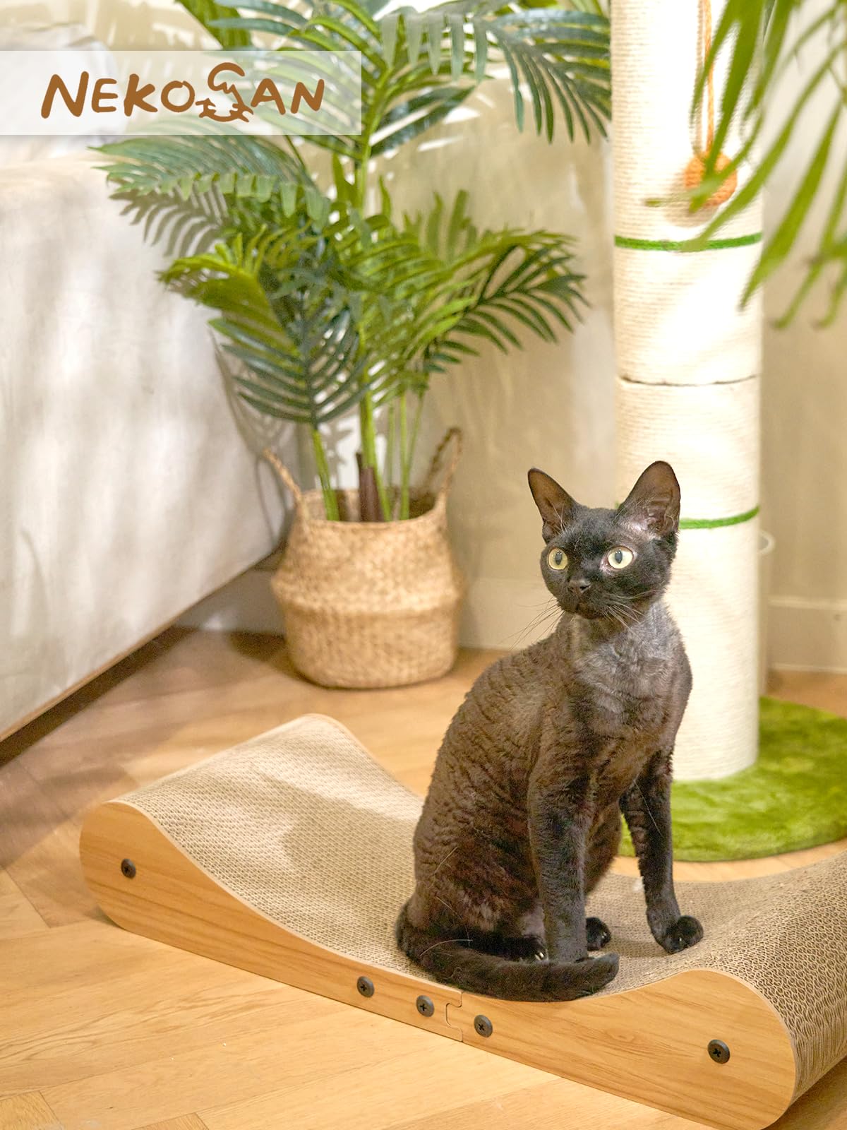 Nekosan cat scratcher bed easy assembly with video guide