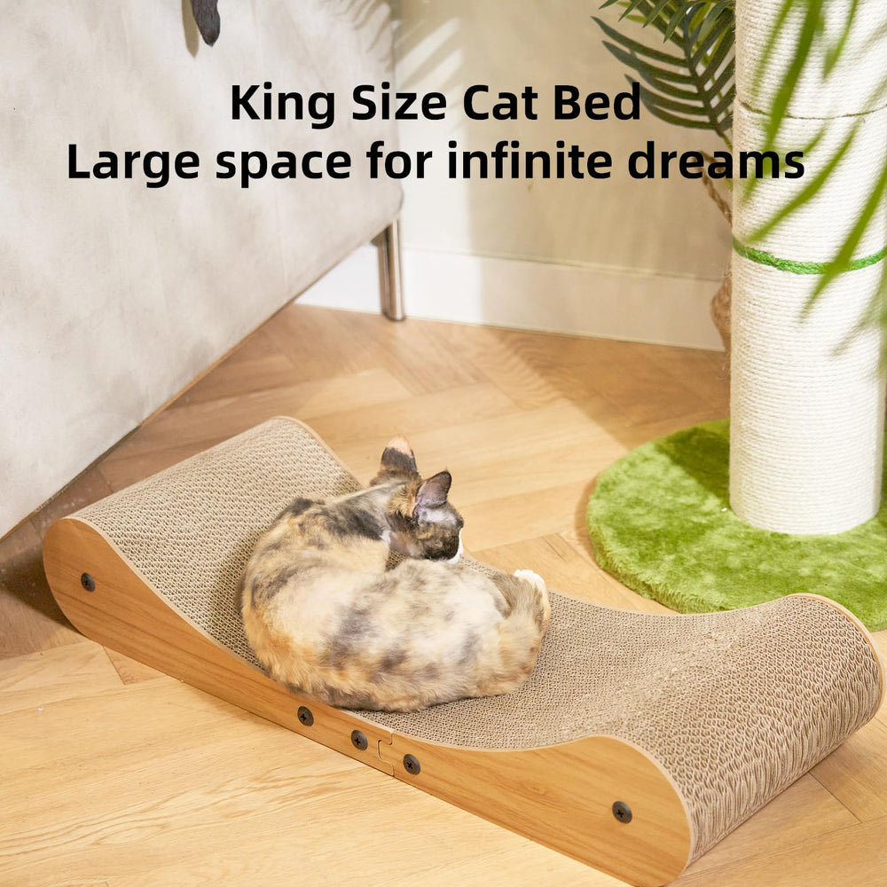 Nekosan cat scratcher bed protects furniture by redirecting scratching