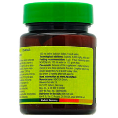 Nekton-S bird diet balance shows supplement as part of daily feeding.