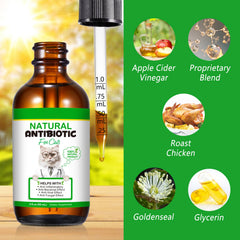 NenMaoKeNu cat antibiotics dropper ready for precise 1 mL servings and easy administration.