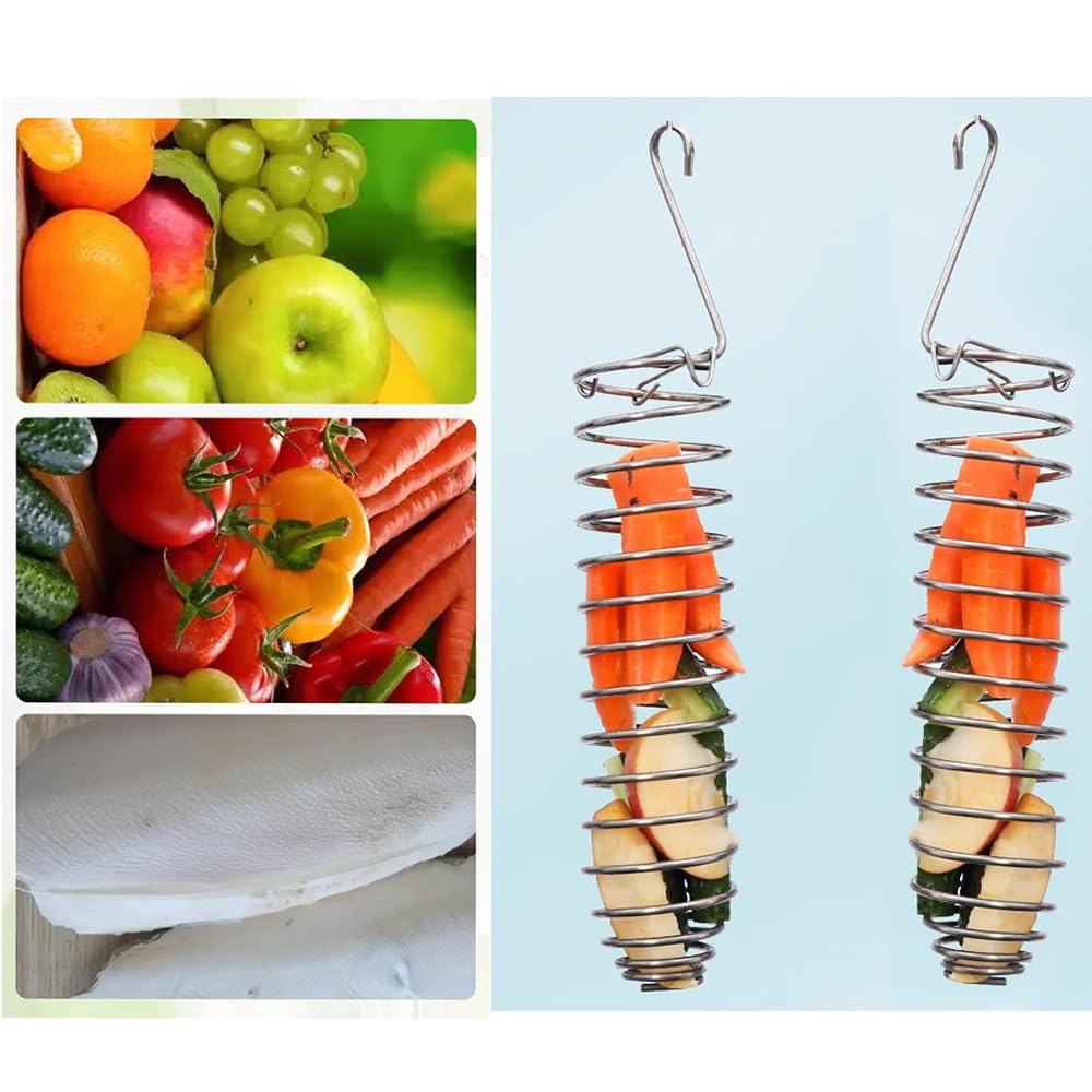 NentMent bird treat sticks setup promotes foraging and chewing