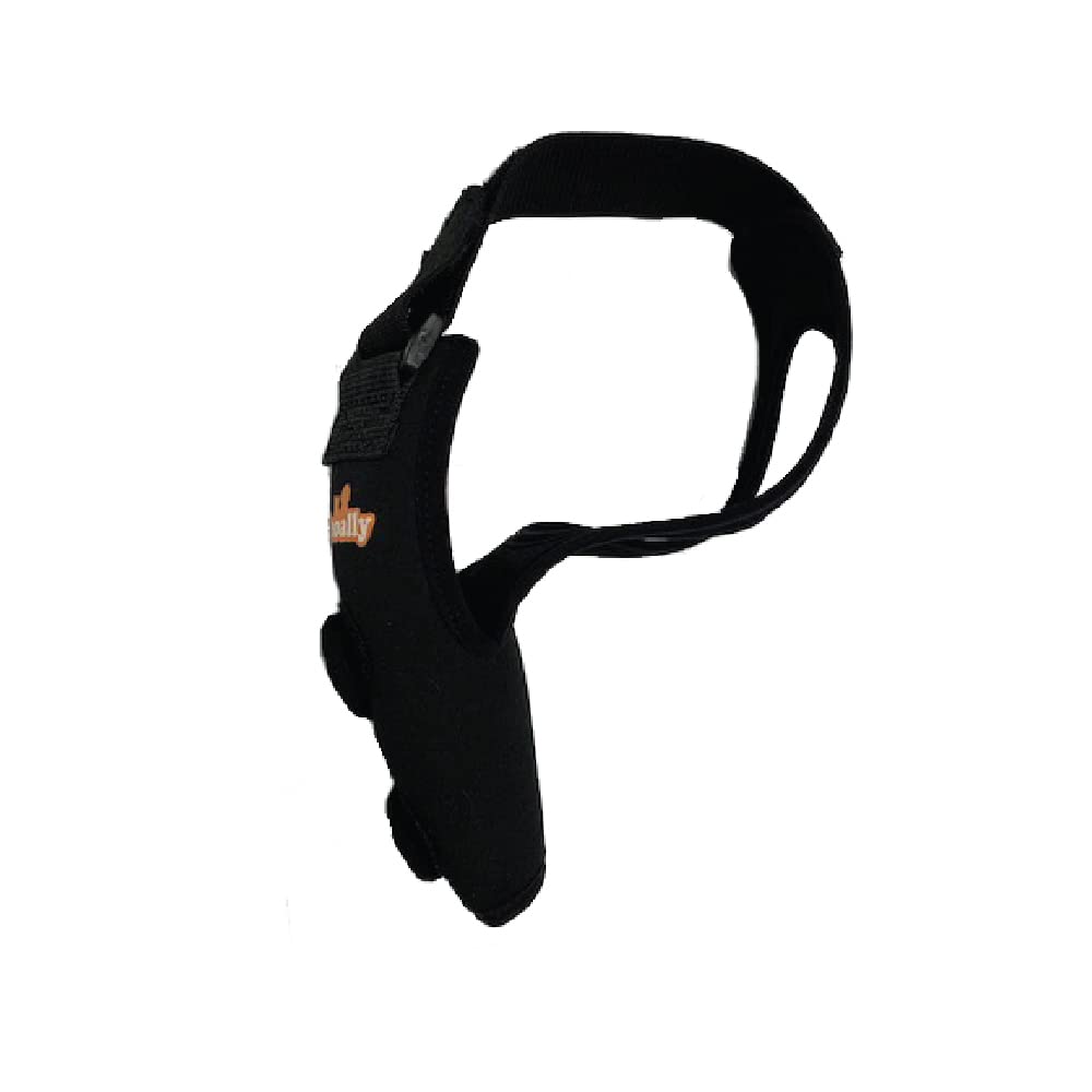 NeoAlly dog elbow brace side view showing comfortable wrap during daily activity.