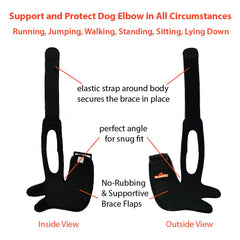 NeoAlly elbow brace elastic strap delivers secure snug fit for movement.
