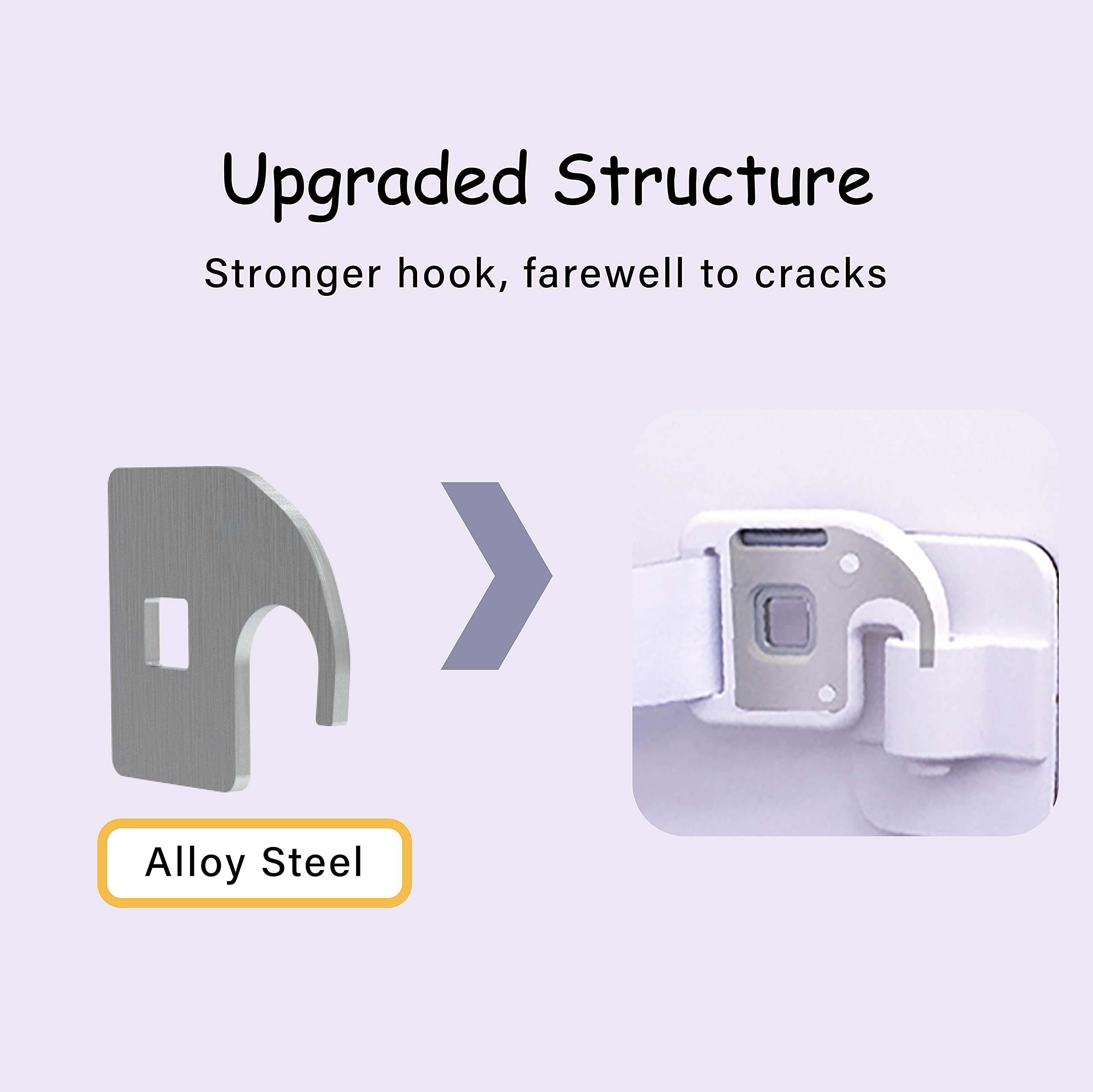Neobay solid alloy inside plastic hook enhances durability against persistent dogs
