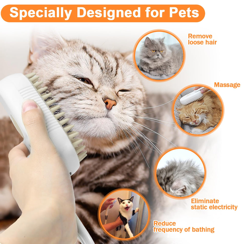 Nepfaivy Cat Steam Brush mist spray helps reduce static and keep floors cleaner.