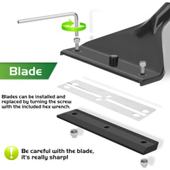 NEPTONION algae scraper replaceable blades for ongoing maintenance