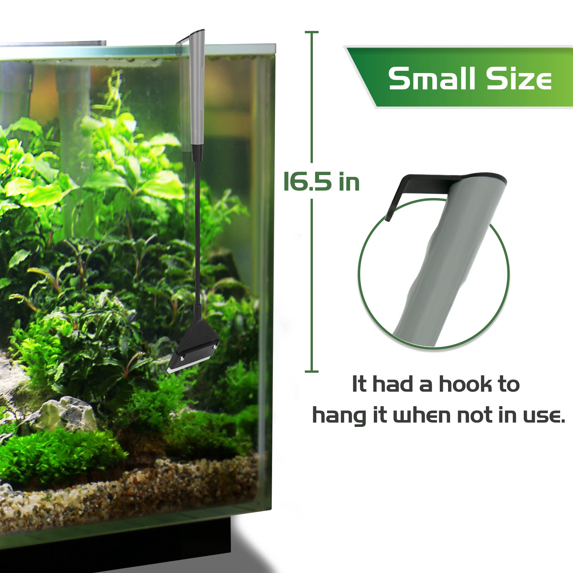 NEPTONION algae scraper rubber rake shapes gravel and decor
