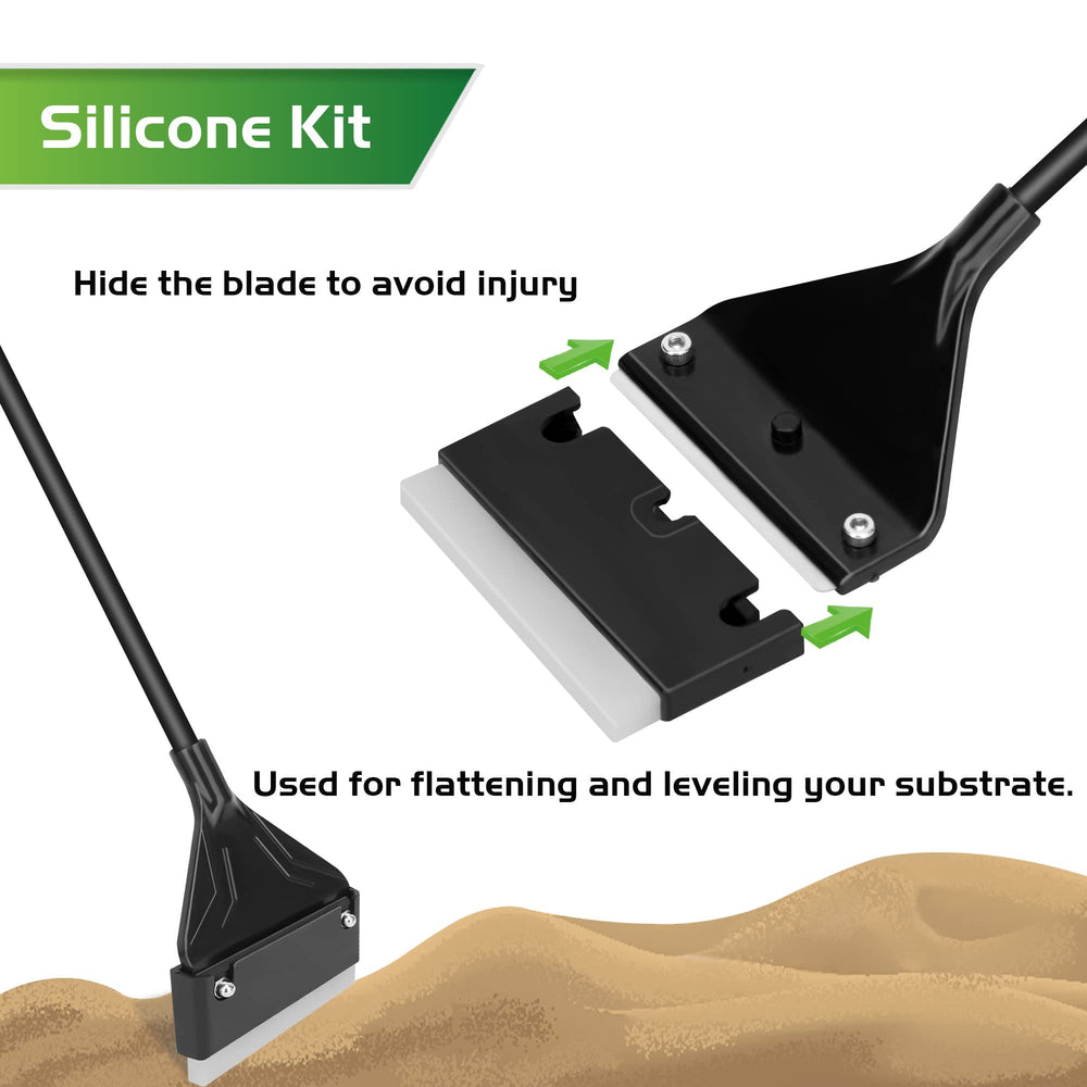 NEPTONION algae scraper small brush cleans corners near seals