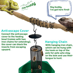 NEPTONION feeding tong and luminous tweezer ease adding prey.