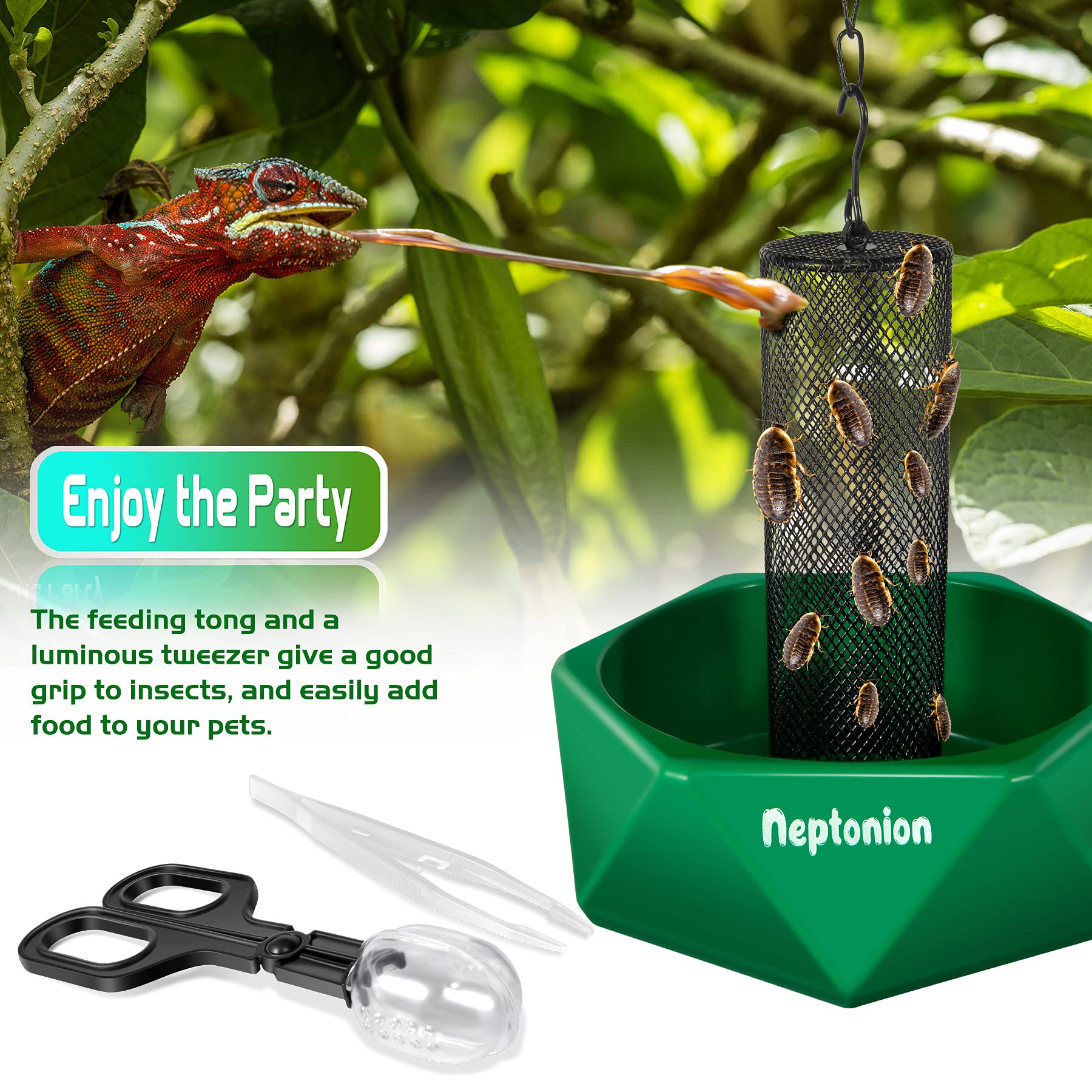 NEPTONION hanging chain lets placement on a pole during hunting.