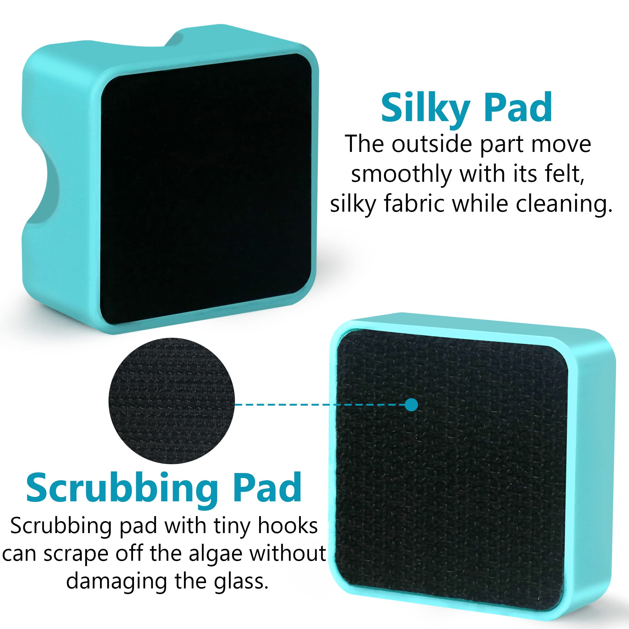 NEPTONION inner glass cleaner scrubber removes stubborn algae with precision.