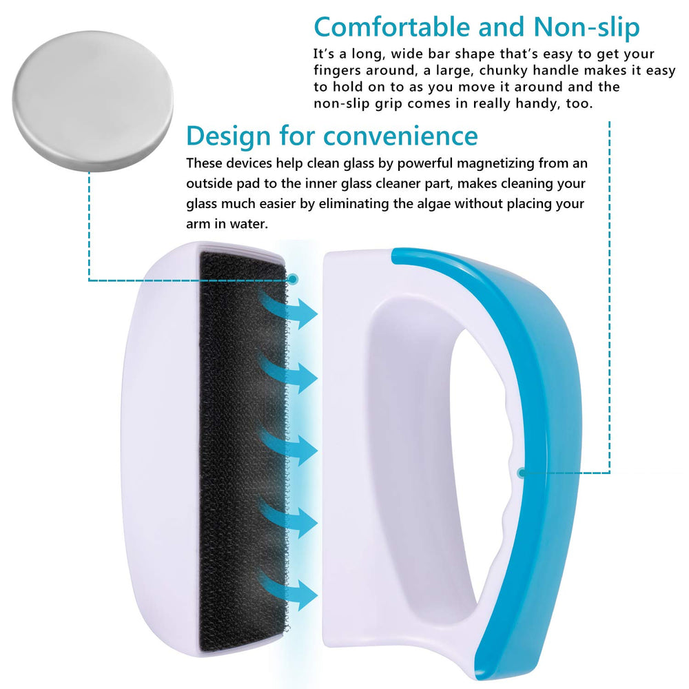 NEPTONION non-slip-handle shown, secure grip during cleaning.