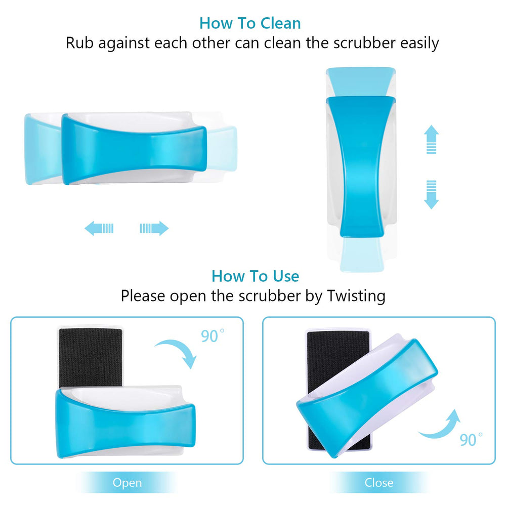 NEPTONION waterproof-plastic body resists rust while scrubbing.