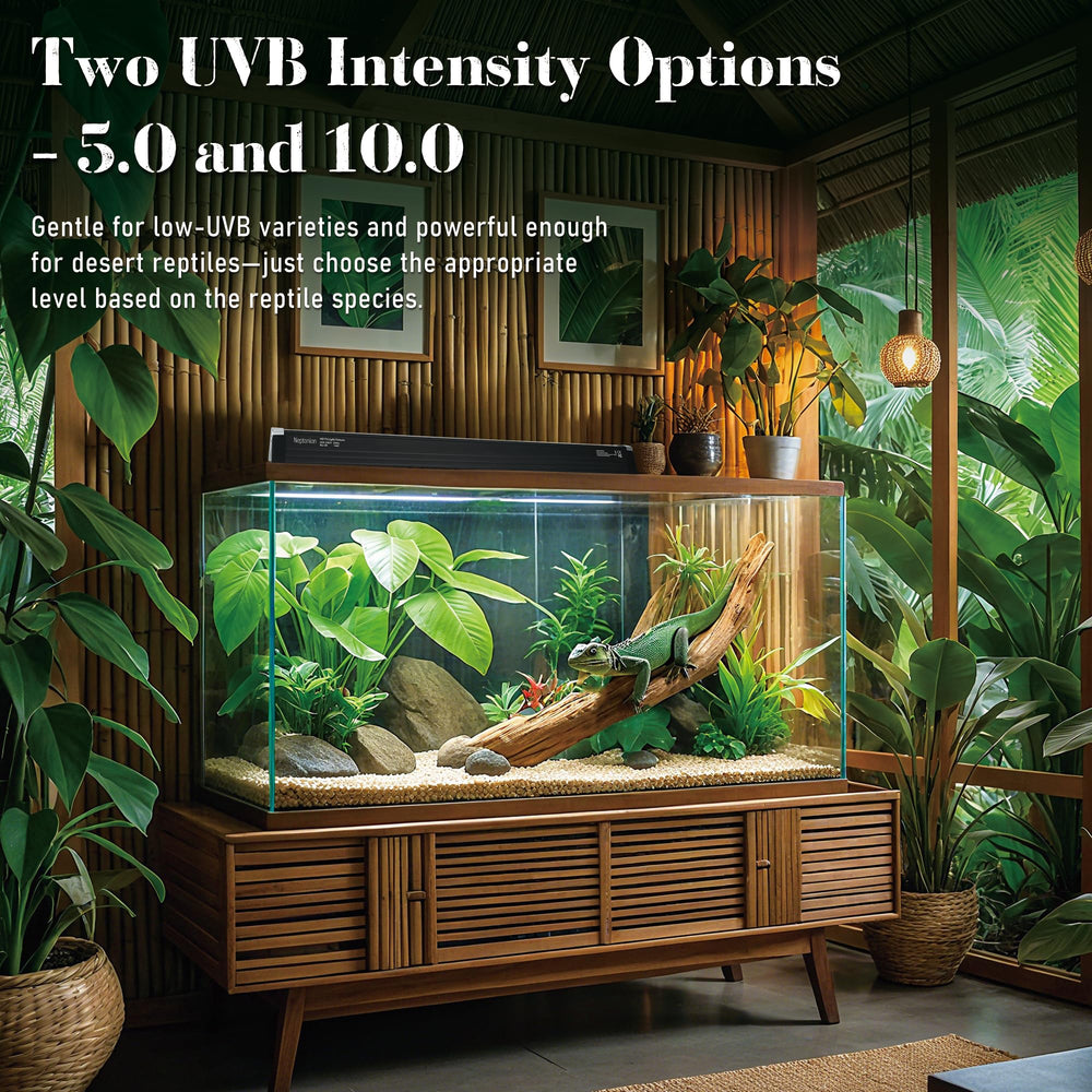 NEPTONION T5 UVB light hanging mount enables easy ceiling or mesh-top installation