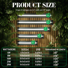 NEPTONION T5 UVB light metal housing resists heat and rough terrarium use