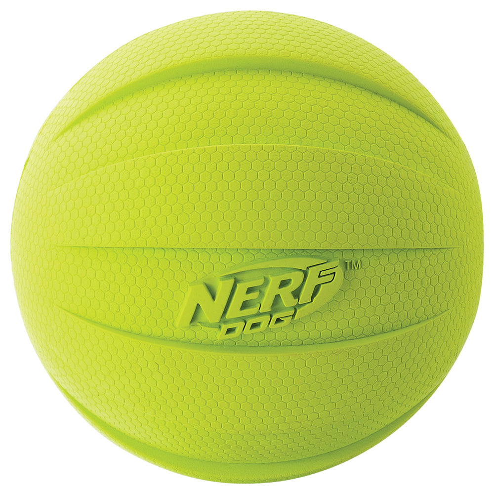 Nerf Dog durable, weather-resistant rubber ball built to last.