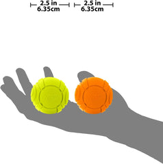 Nerf Dog Sonic Ball in outdoor scene, weather-resistant for all-weather fun.