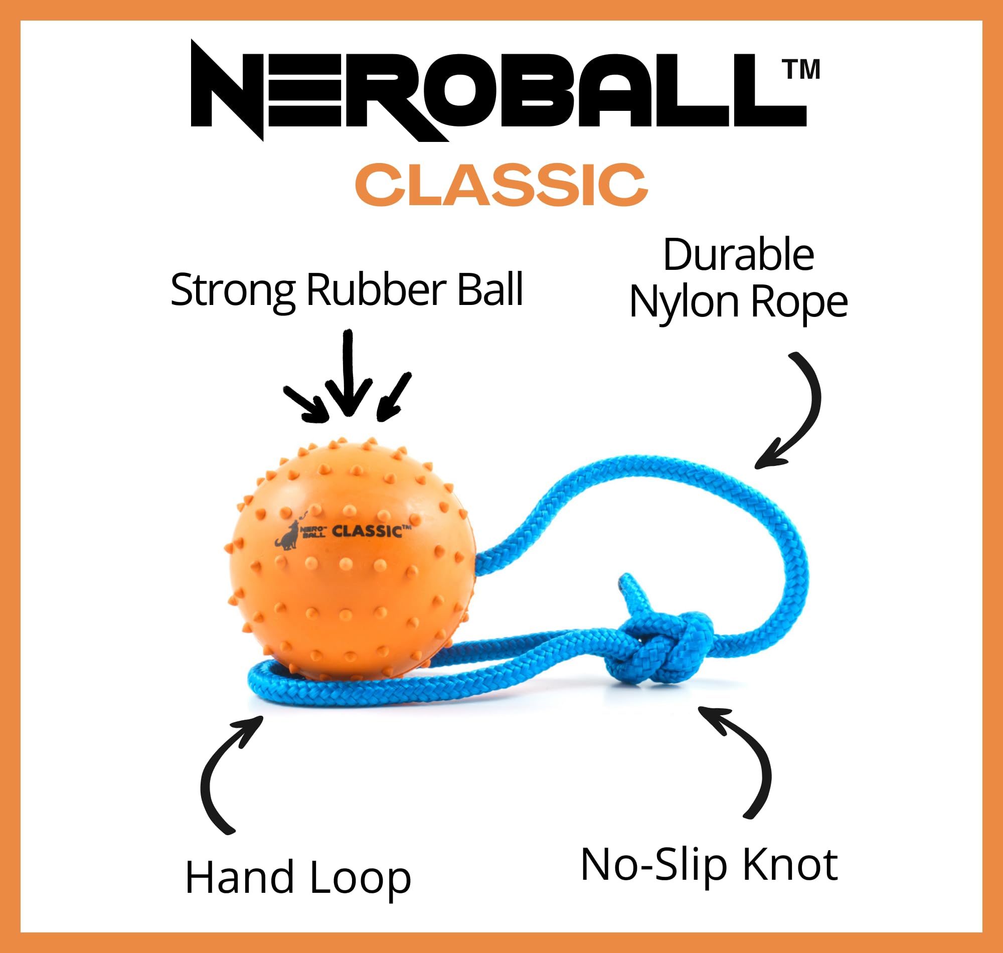 The Nero Ball Classic mint rubber detail emphasizes breath-friendly design during play.