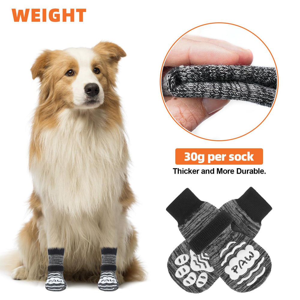 NESAYVER dog socks size guide helps ensure a snug, secure fit