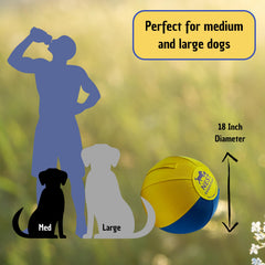 NEST ESSENTIALS Herding Ball in action during a training session with clicker cues