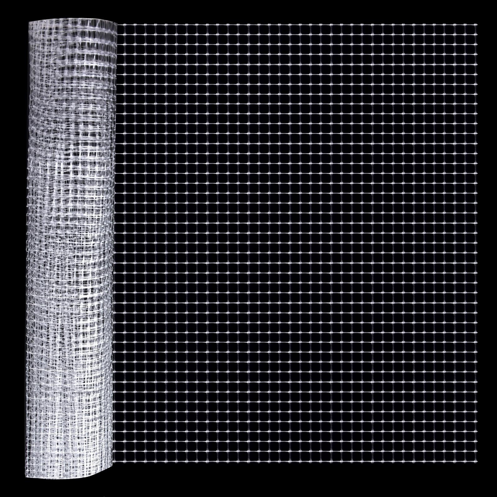 NestBasics clear fish tank mesh netting shows full-length sheet for easy trimming and fitting.