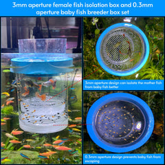NestBasics outer 0.3mm mesh incubator prevents fry escape in tanks