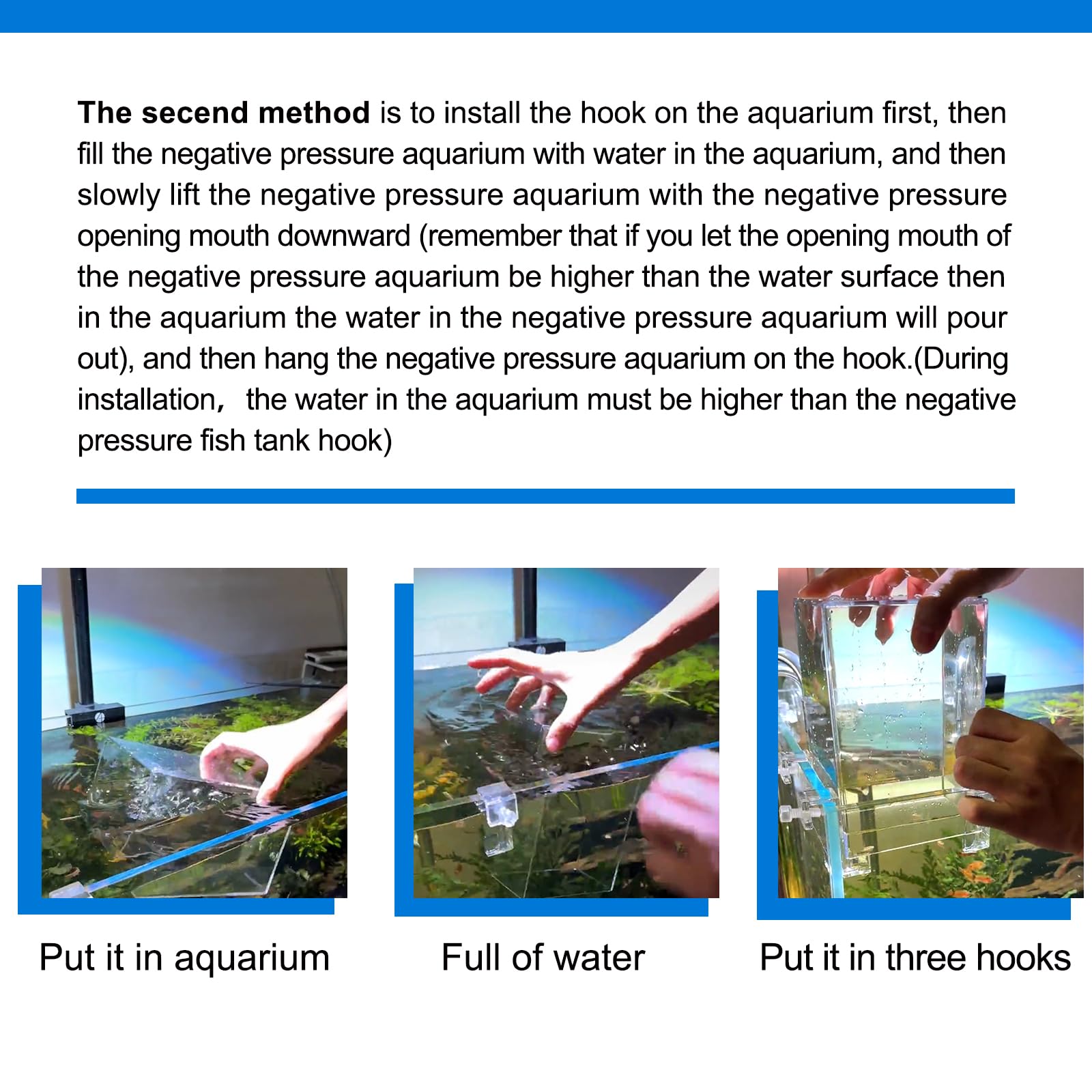 NestBasics negative pressure tank image captures fish in a more active, engaging environment.