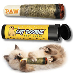 Nestpark Cat Doobie catnip toy crinkle close-up showing potent catnip appeal for playful sessions