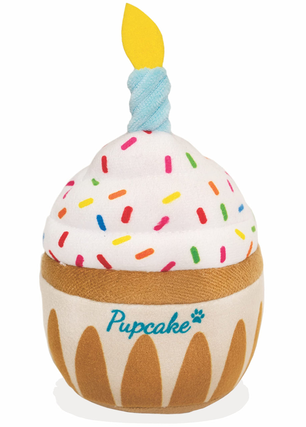 Nestpark dog birthday toy cake — plush cake focus with squeak for festive play.