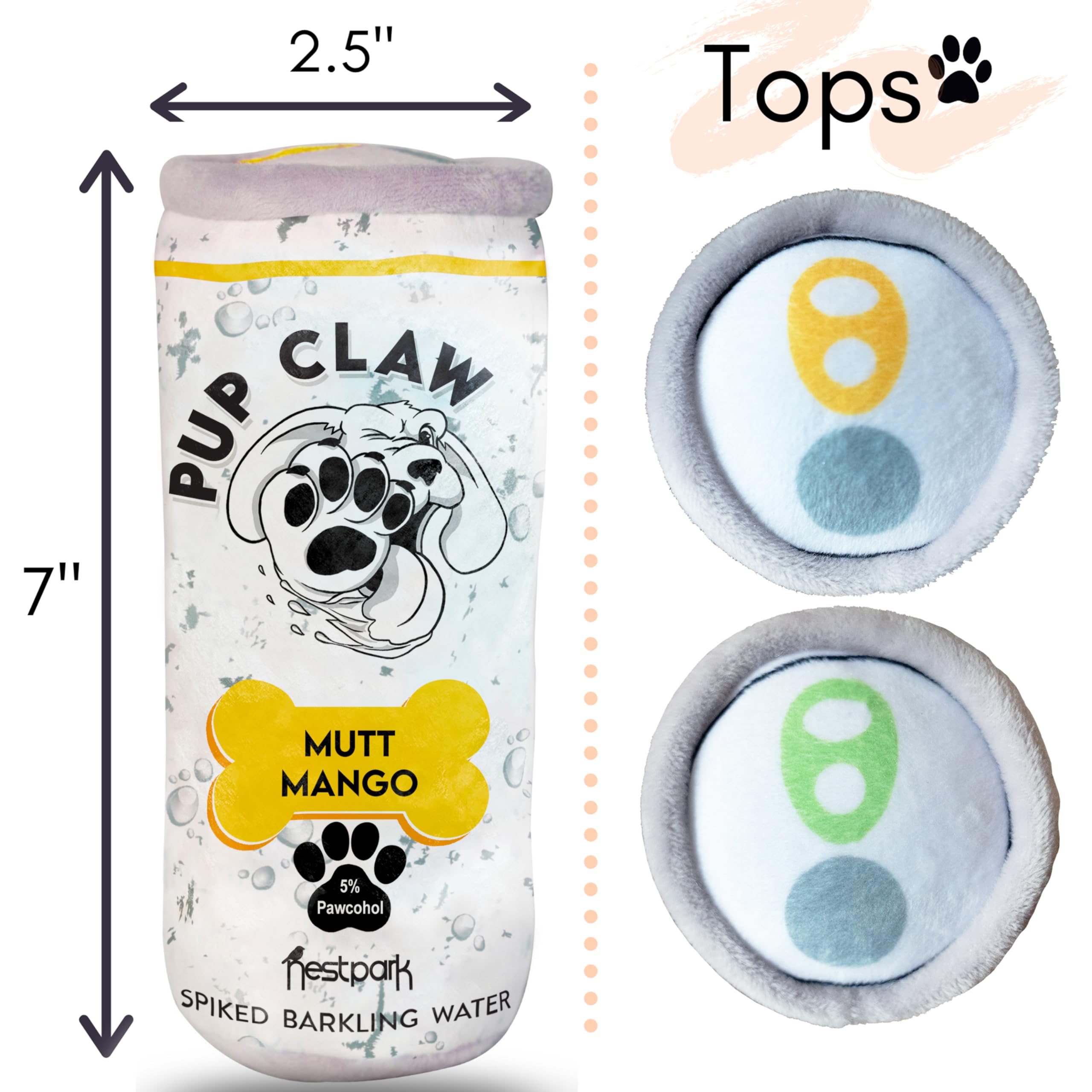 Nestpark Pup Claw toy close-up highlights soft texture for cuddly play.