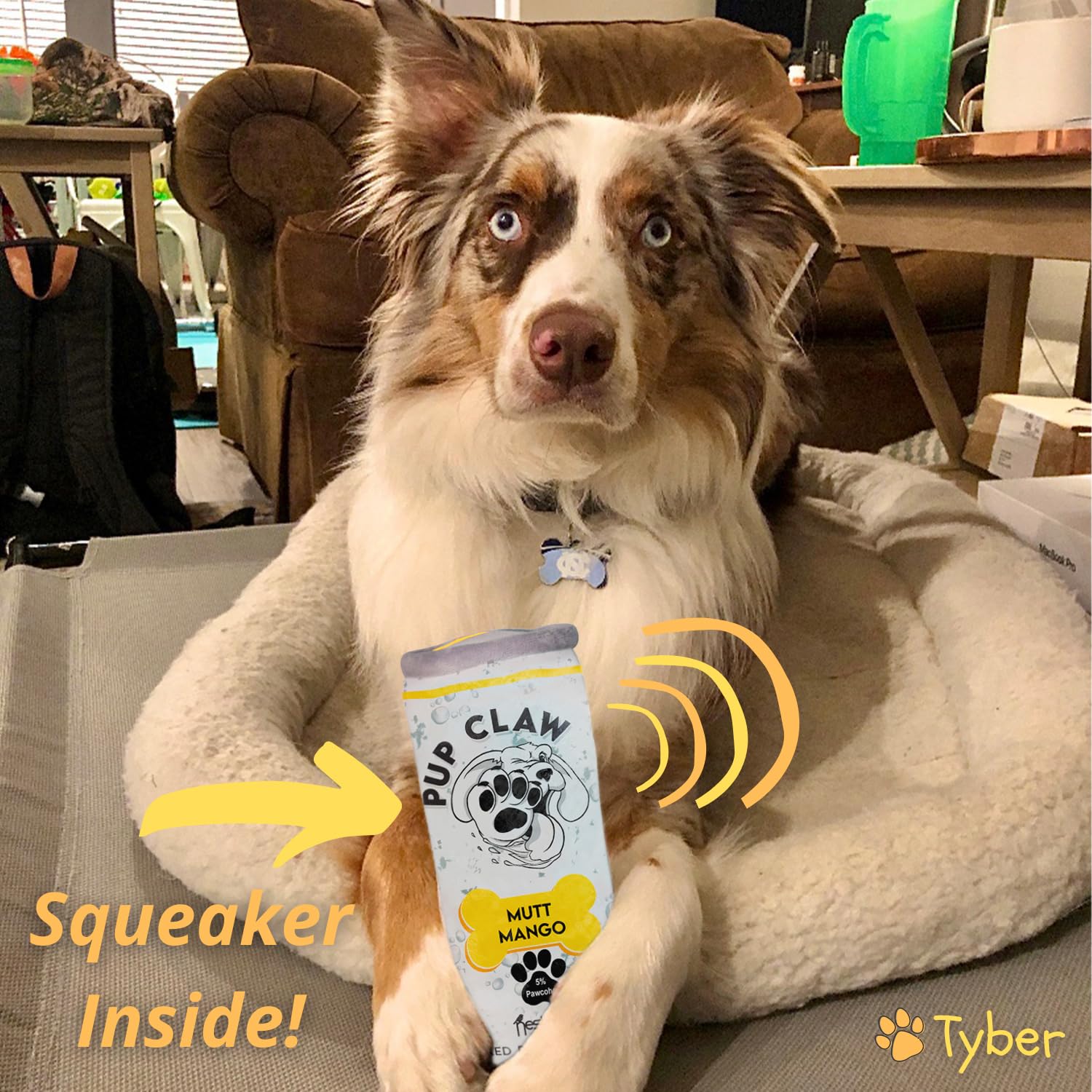 Nestpark Pup Claw toy size 7 inches ideal for dogs of all sizes.