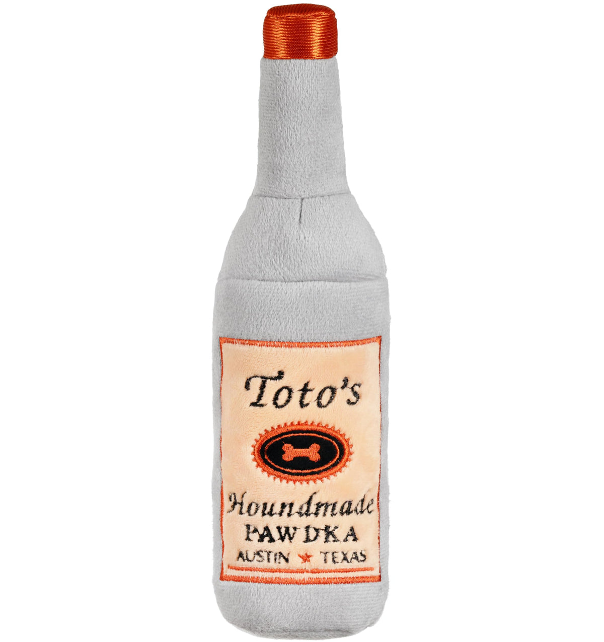 Nestpark Toto's Plush Squeaky Crinkle Toy close-up face for interactive play and laughter