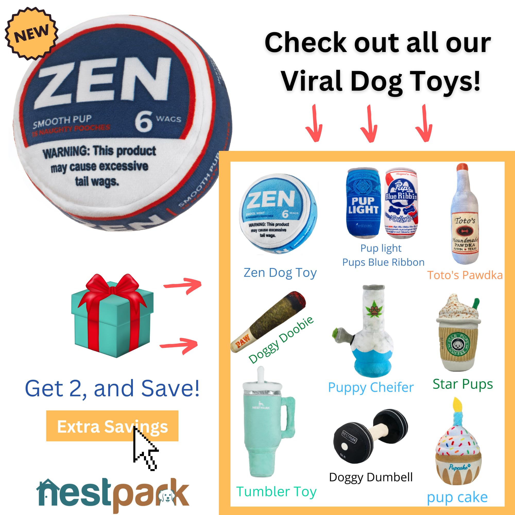 Nestpark Zen Pupper Deckies gift-ready packaging makes a thoughtful present
