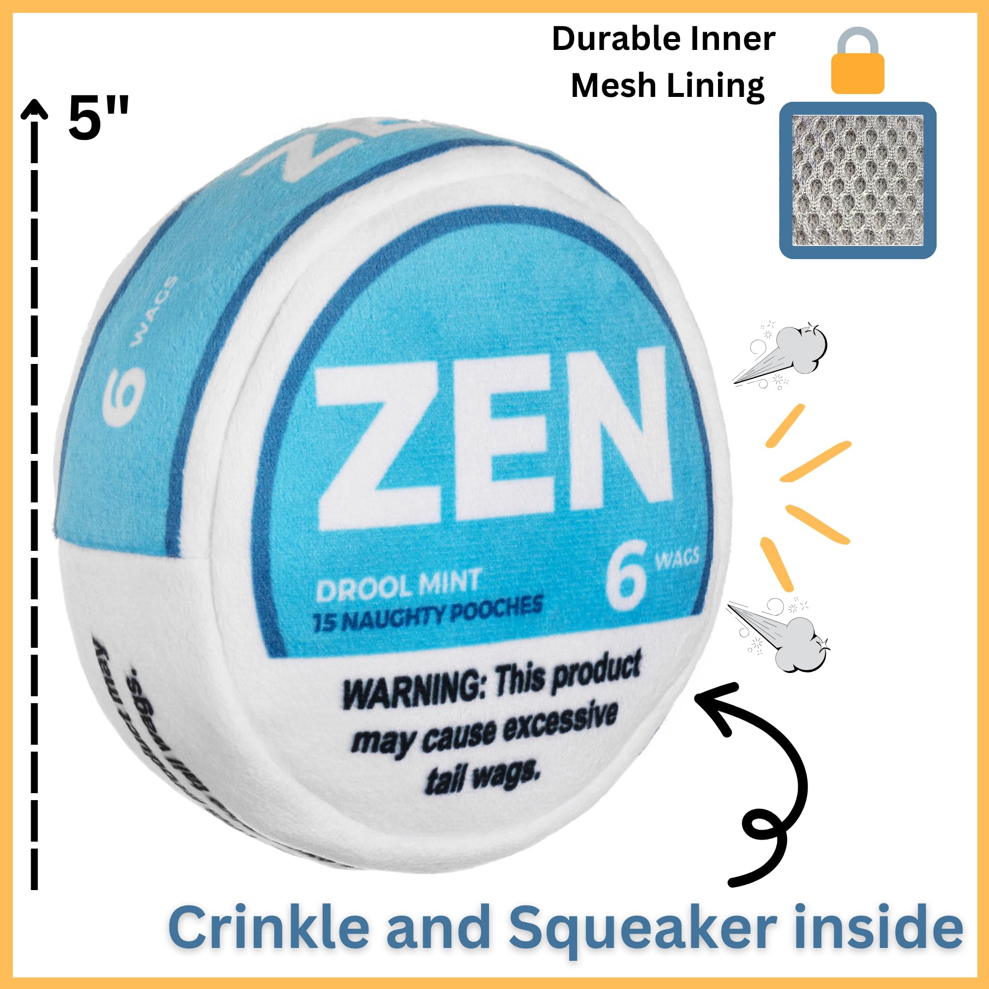 Nestpark Zen Pupper Deckies 5 inch size demonstrates ideal fit for medium dogs