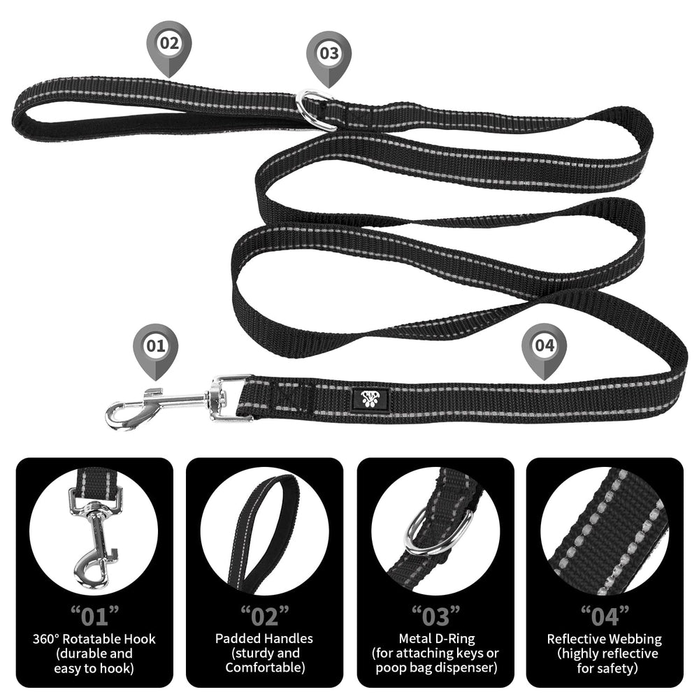 NESTROAD 5ft dog leash offers controlled exploration with balance.