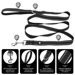 NESTROAD 5ft dog leash offers controlled exploration with balance.