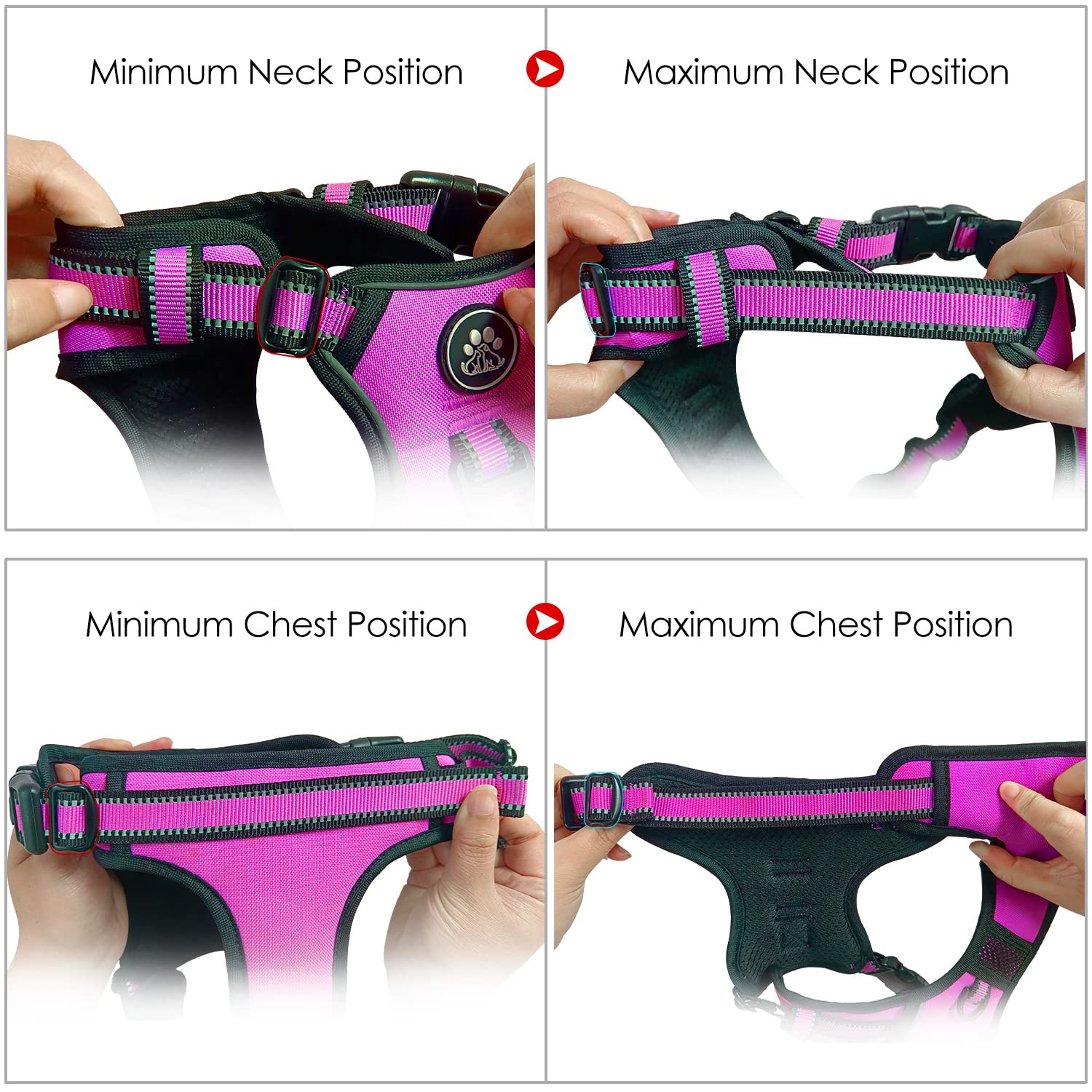 NESTROAD harness bundle including leash, retractable seatbelt, and storage strap