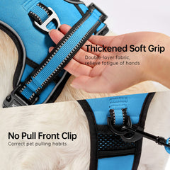 NESTROAD no-pull harness blue adjustable straps ensure secure fit