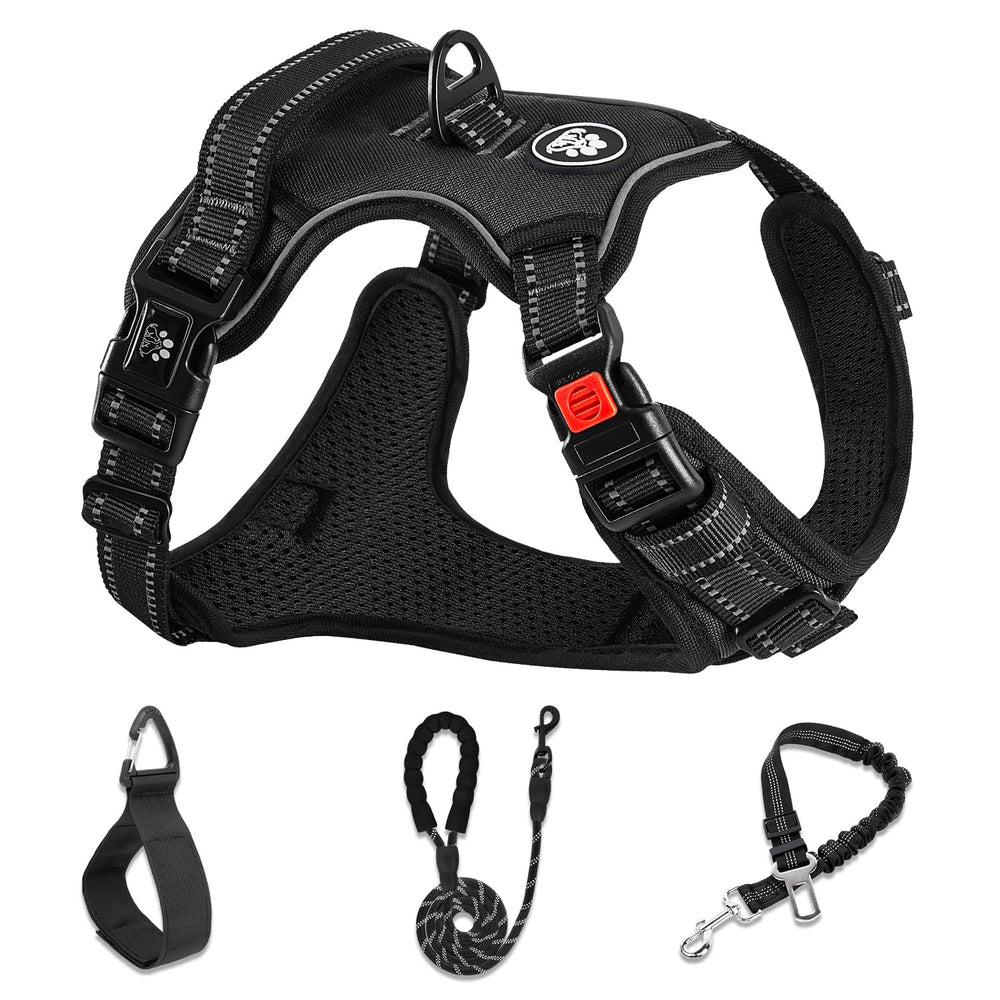 NESTROAD No Pull Harness side-wear view for quick on/off during walks.