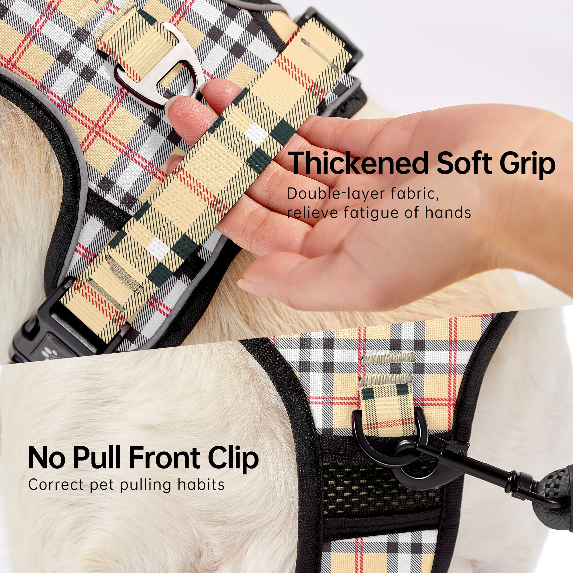 NESTROAD padded harness shows shoulder and chest straps for secure, comfortable fit.