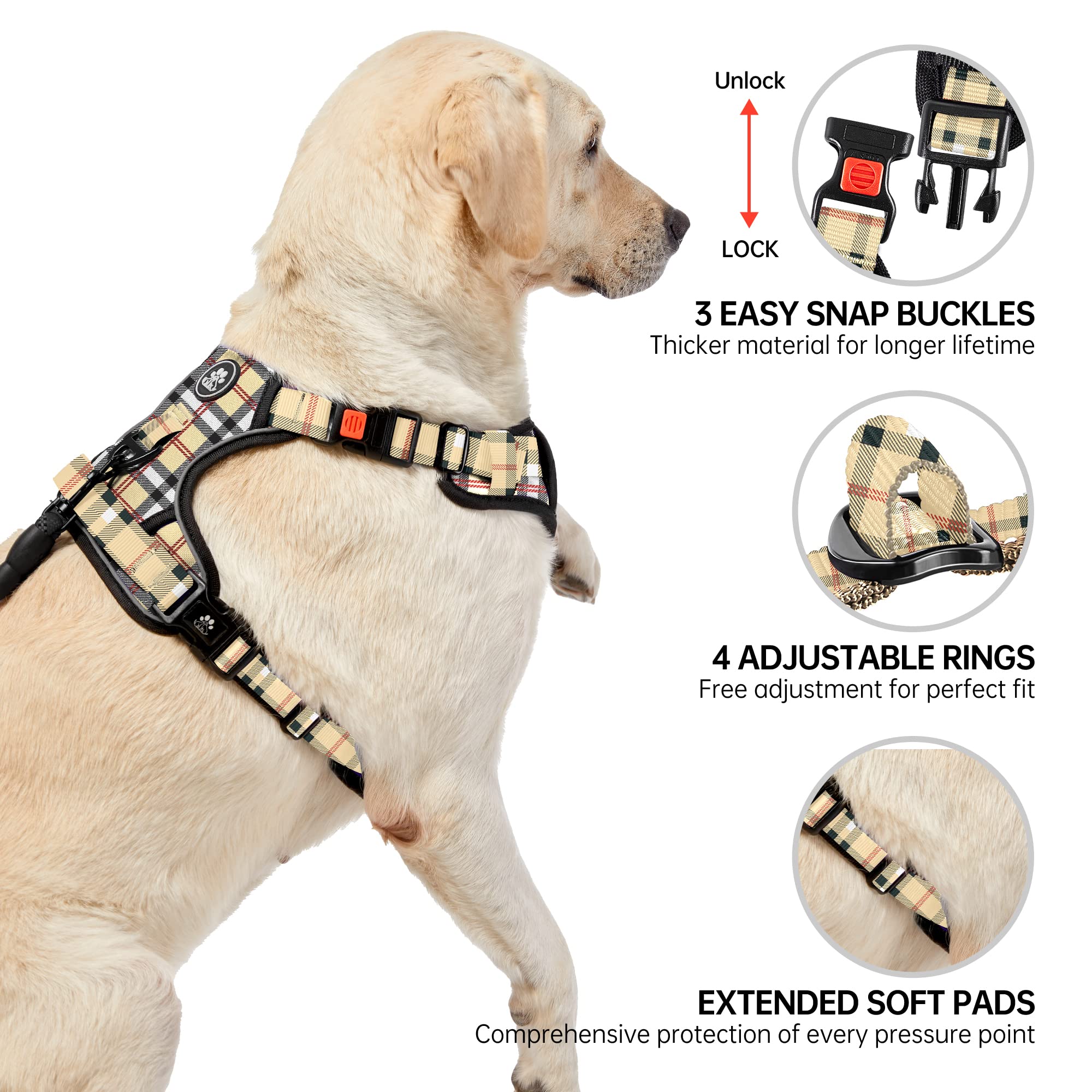 NESTROAD reflective strip for night visibility during evening walks.