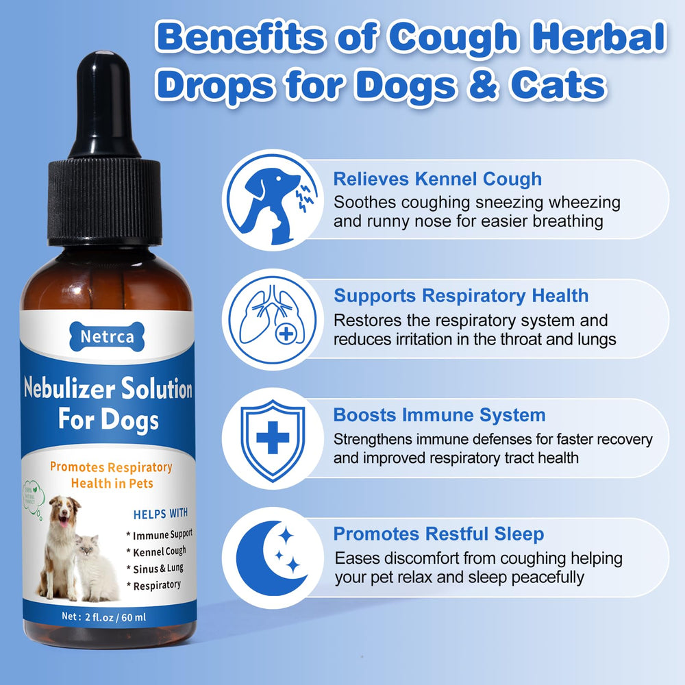 Netrca natural nebulizer solution diffuser helps pets with seasonal allergies