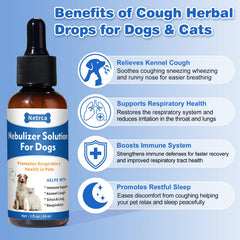 Netrca natural nebulizer solution diffuser helps pets with seasonal allergies