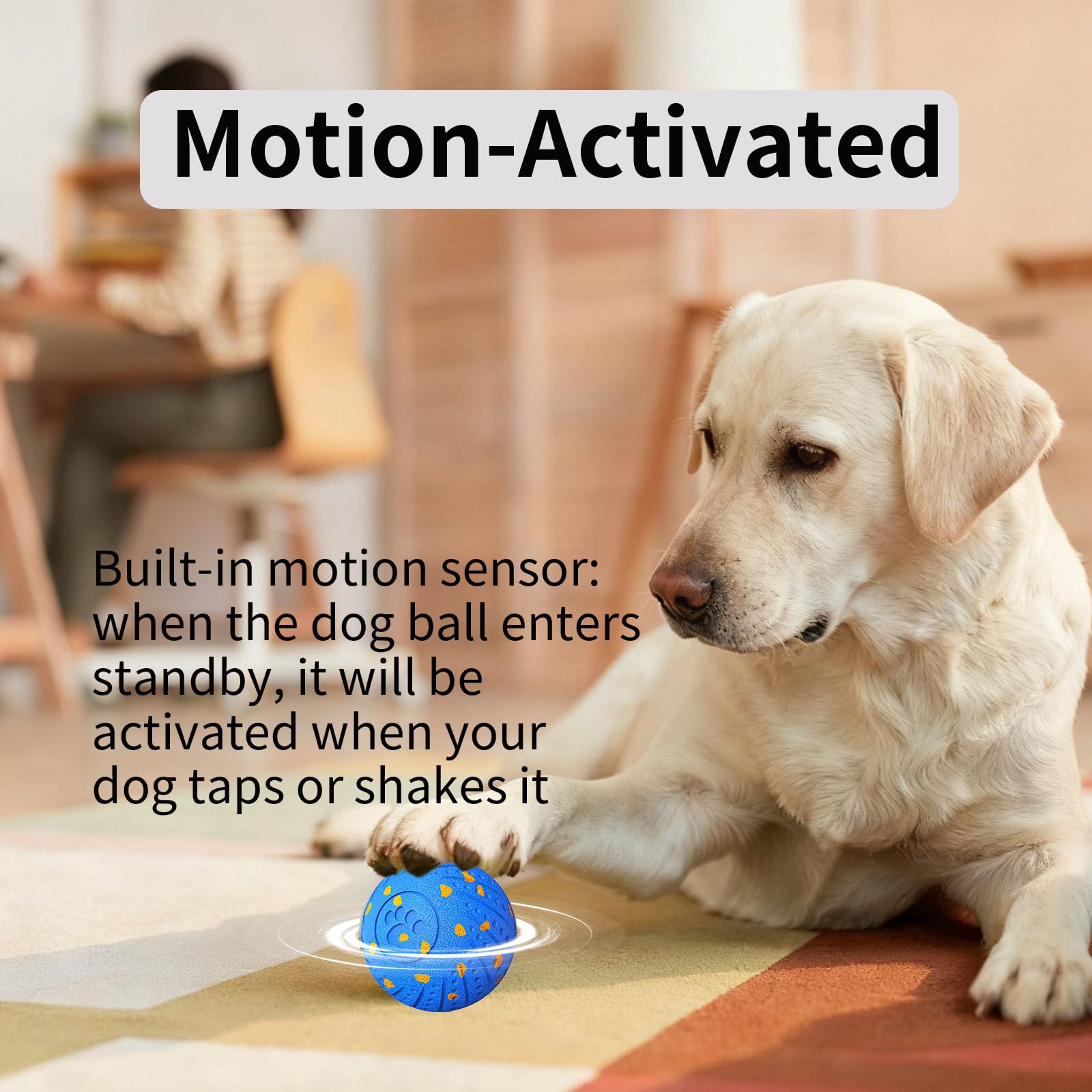 NETRCO smart interactive dog ball IP54 waterproof for indoor and outdoor fun