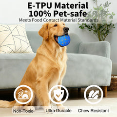 NETRCO smart interactive dog ball with USB-C charging for quick power-ups