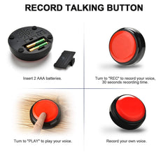 Neutral Voice Recording Button packaging highlighting gift-ready presentation