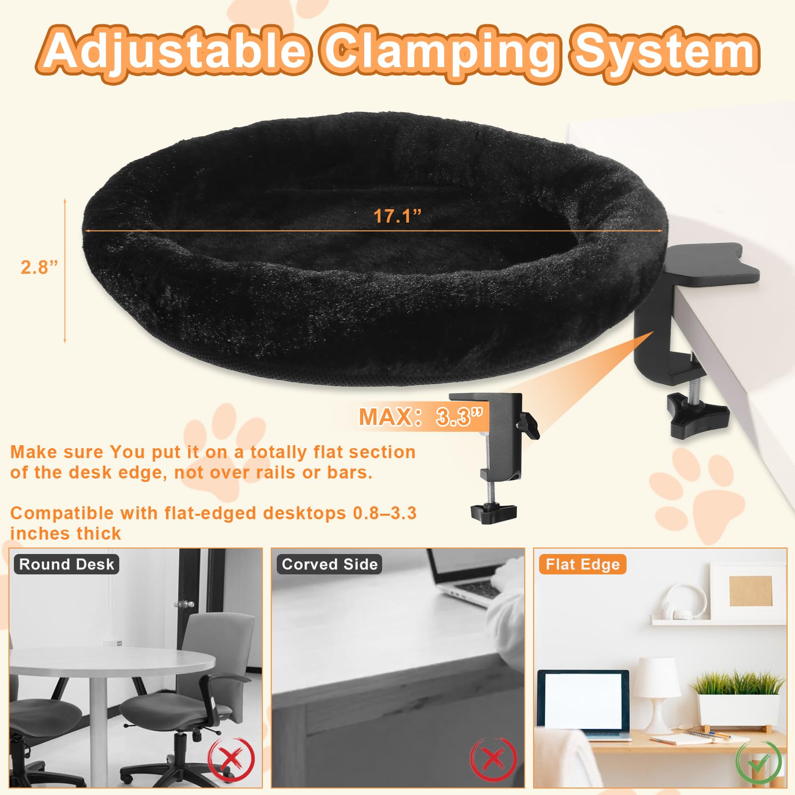 NEVESYKCUL faux fur material offers plush comfort the cat will enjoy