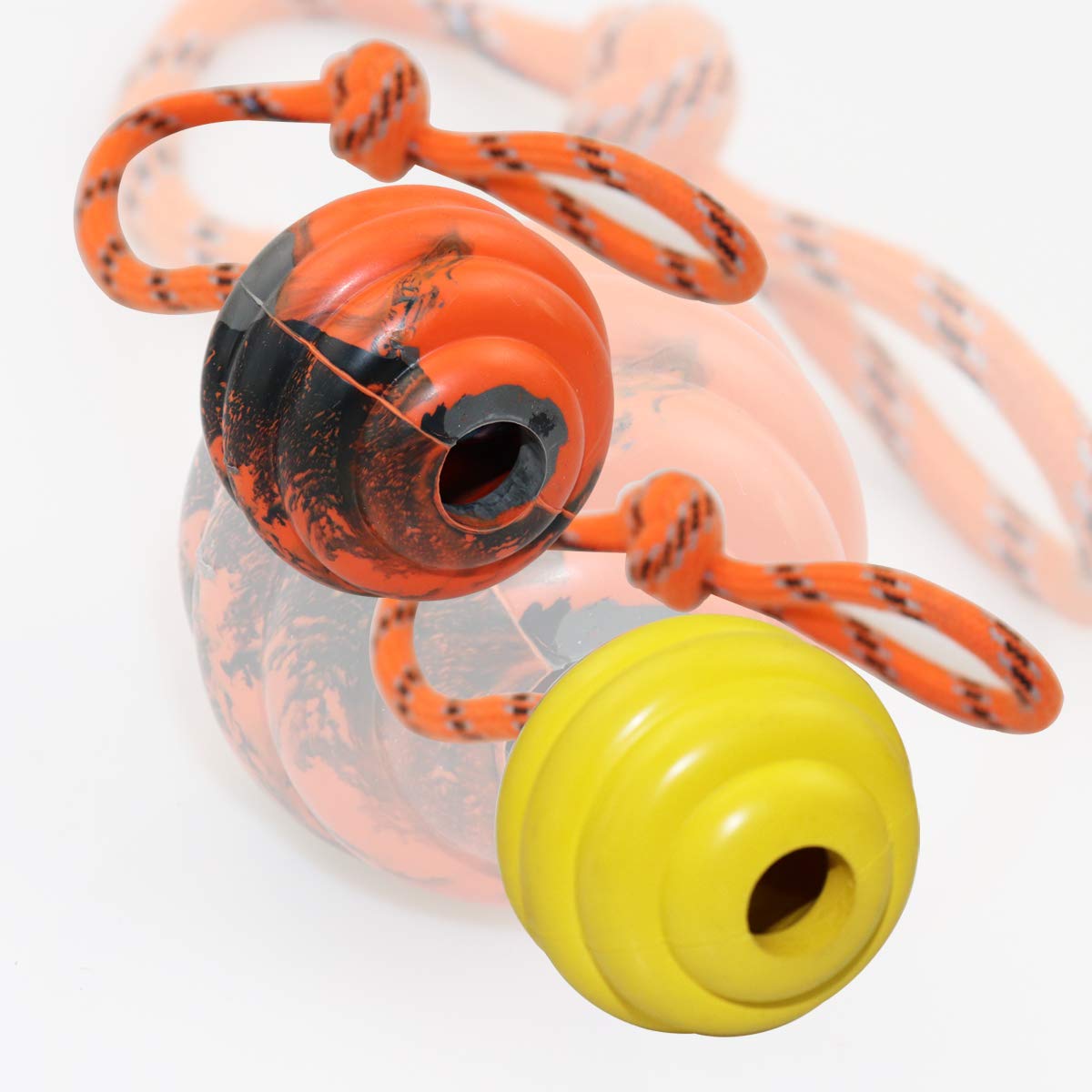 Nevperish K9 indestructible dog toy ball withstands tough play